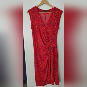 Banana Republic Red floral dress size Small